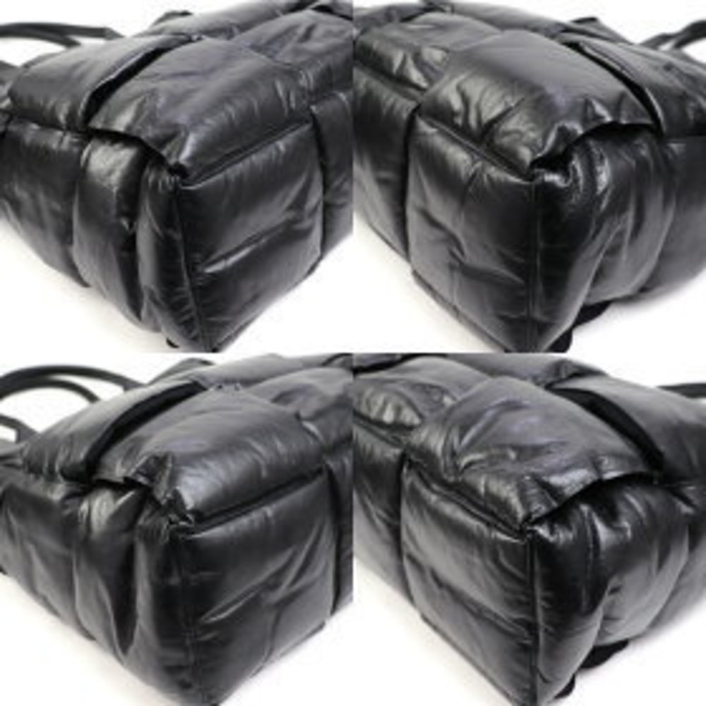 Bottega Veneta Intrecciato Squash Tote Black Handbag Maxi Cassette - Picture 7 of 12
